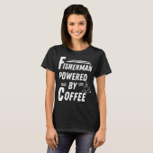 コーヒーで動く漁師 Tシャツ (正面フル)