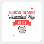 コーヒーで動く物理的セラピスト スクエアシール (正面)