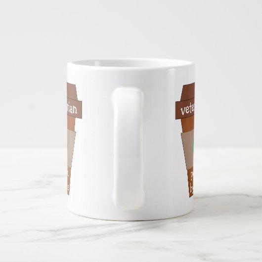 コーヒーで動く獣医 ジャンボコーヒーマグカップ (裏面)