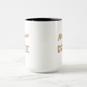コーヒーで動く看護師 冗談グッズ マグカップ (中央)