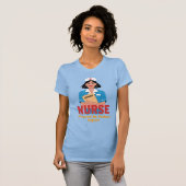 コーヒーで動く看護師Tシャツ Tシャツ (正面フル)