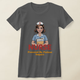 コーヒーで動く看護師Tシャツ Tシャツ