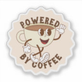 コーヒーで動く シール (正面)