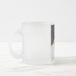 コーヒーで動く - 笑えるカフェイン愛好家マグカップデザイン フロストグラスマグカップ