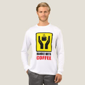 コーヒーで取扱注意 トライブレンドＴシャツ (正面全体)