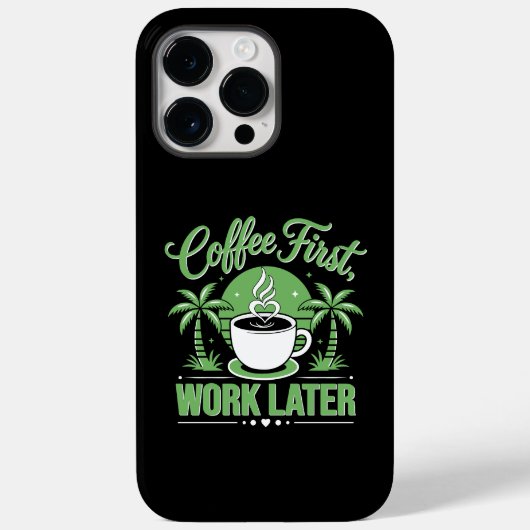 コーヒーで始まる一日 Case-Mate iPhoneケース (裏面)