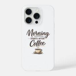 コーヒーで始まる朝 - ミニマル コーヒー iPhone 15 PROケース