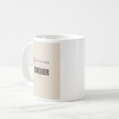 コーヒーで征服せよ モチベーション コーヒー愛好者 引用 コーヒーマグカップ (正面左)