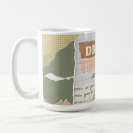 コーヒーで悩みを夢に見る – 引用文 コーヒーマグカップ