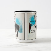 コーヒーで持ち上げられる ツートーンマグカップ (中央)