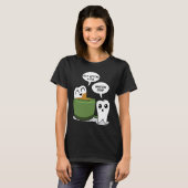 コーヒーで歯を磨く デンタルケア 歯科医師 Tシャツ (正面フル)