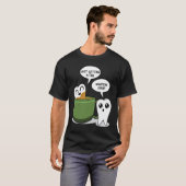 コーヒーで歯を磨く 歯科医 歯科ケア Tシャツ (正面フル)
