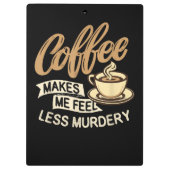 コーヒーで殺意が薄れる クリップボード (裏面)