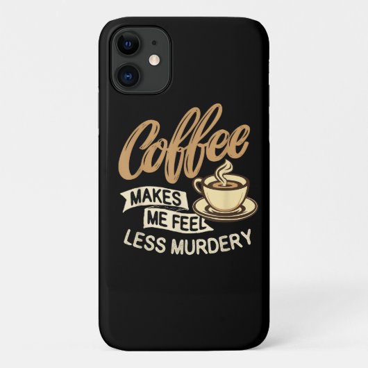 コーヒーで殺意が薄れる Case-Mate iPhoneケース (裏面)