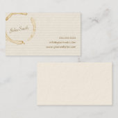 コーヒーで汚れた手書き文字通話カード コーリングカード (正面/裏面)