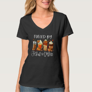 コーヒーで活力注入 ジェズ カフェイン 感謝祭の日 Tシャツ
