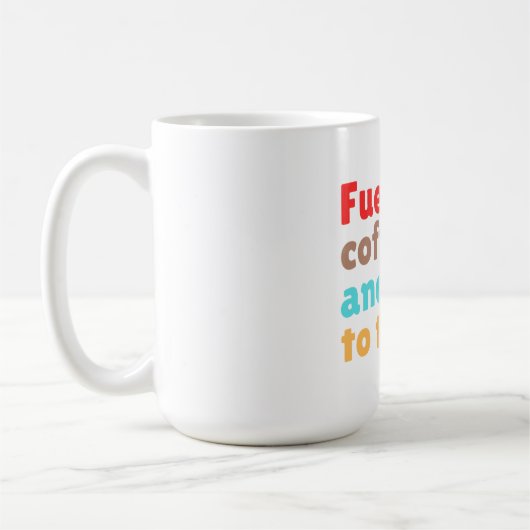 コーヒーで活力注入!先生だって教える準備万端 - コーヒーマグカップ (左)