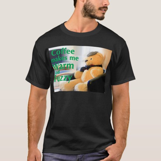 コーヒーで温かくもふもふ Tシャツ (正面)