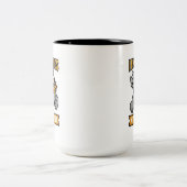 コーヒーで物を直す 整備士 ギフト ツートーンマグカップ (中央)