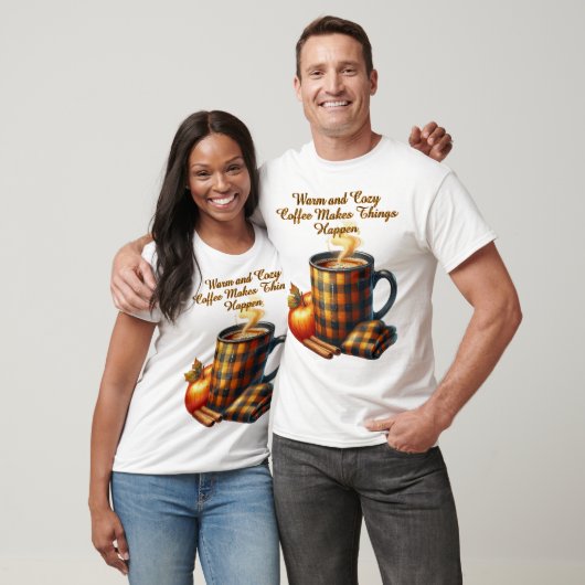 コーヒーで物事は動き出す Tシャツ (ユニセックス)
