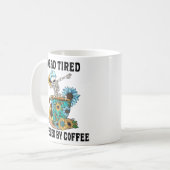 コーヒーで生きてる コーヒーマグカップ (正面左)