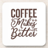 コーヒーで生活が良くなる コースター (正面)