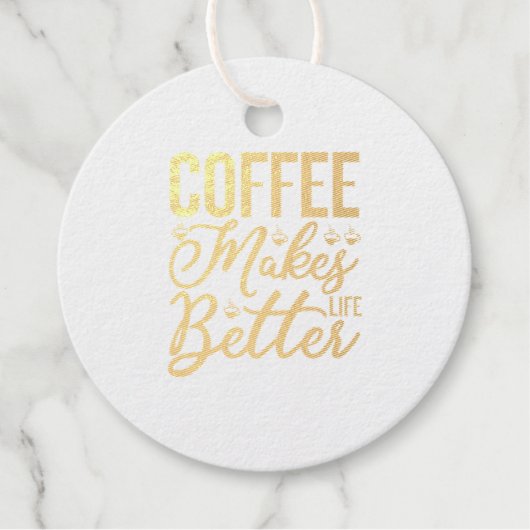 コーヒーで生活が良くなる フェイバータグ (正面)