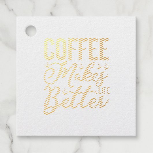 コーヒーで生活が良くなる フェイバータグ (正面)