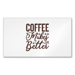 コーヒーで生活が良くなる マグネット名刺