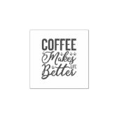 コーヒーで生活が良くなる ラバースタンプ (インプリント)