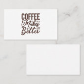 コーヒーで生活が良くなる 名刺 (正面/裏面)
