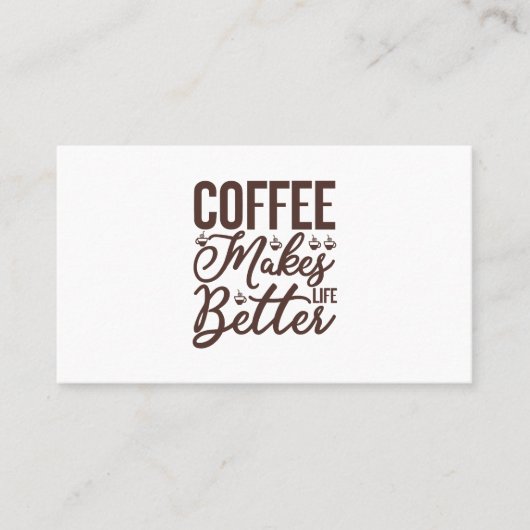 コーヒーで生活が良くなる 名刺 (正面)