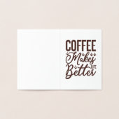 コーヒーで生活が良くなる 箔カード (内部)