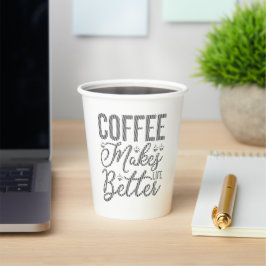 コーヒーで生活が良くなる 紙コップ