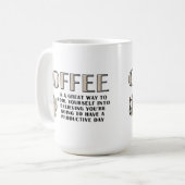コーヒーで生産性アップ マグカップ (正面左)