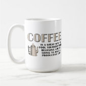 コーヒーで生産性アップ マグカップ (左)
