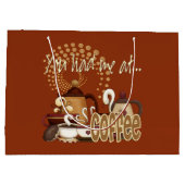 コーヒーで私がありました ラージペーパーバッグ (裏面)