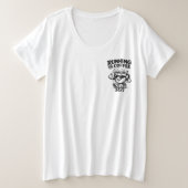 コーヒーで走る 24/7 コーヒーファンTシャツ プラスサイズTシャツ (デザイン正面)