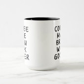 コーヒーで頭がよくなる マグカップ (中央)