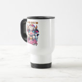 コーヒーで馬鹿に耐える トラベルマグ (正面左)