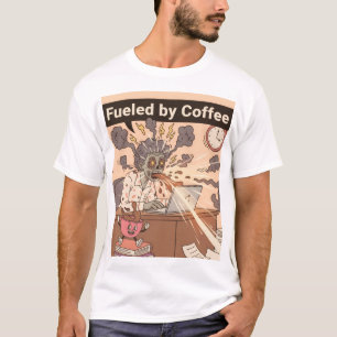 コーヒーで駆動されるTシャツ – 面白くて共感できるTシャツ Tシャツ