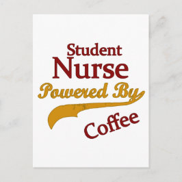 コーヒーで駆動する看護学生 ポストカード