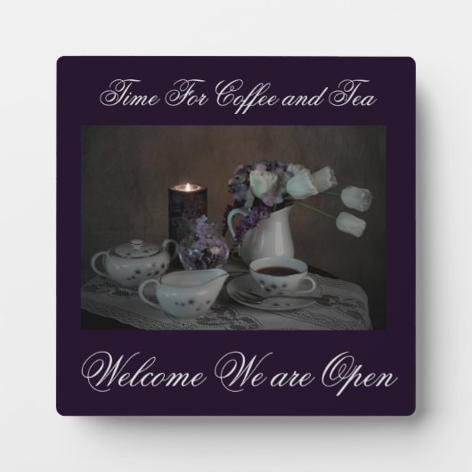 コーヒーとお茶の時間が楽しめるプラーク フォトプラーク (正面)