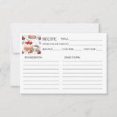 コーヒーとさくらんぼケーキのレシピカード (正面)