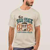 コーヒーとちょっと疑問のある判断に支配されてる Tシャツ (正面)