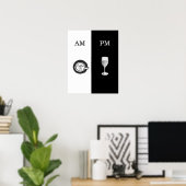 コーヒーとつる植物ポスター ポスター (ホームオフィス)