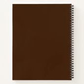 コーヒーとともに書く日記 ノートブック (裏面)