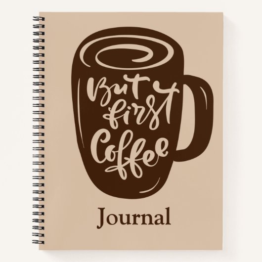 コーヒーとともに書く日記 ノートブック (正面)
