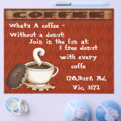 コーヒーとは何か – ドーナツ無し！ チラシ (シングル)