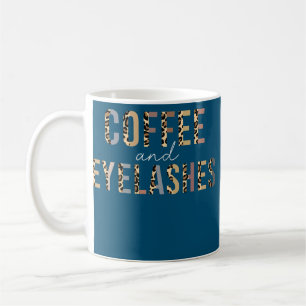 コーヒーとまつげレオパードラッシュアーティストラッシュ コーヒーマグカップ